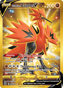 Galarian Zapdos V - Rare Secret