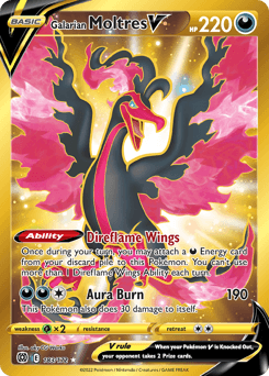Galarian Moltres V - Rare Secret