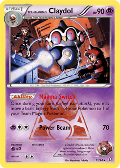 Team Magma's Claydol - Rare Holo