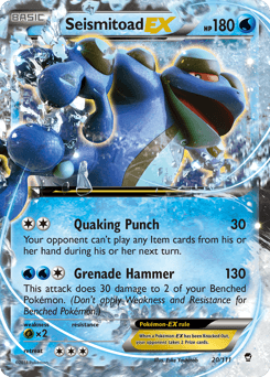 Seismitoad-EX - Rare Holo EX