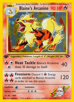 Blaine's Arcanine - Rare Holo