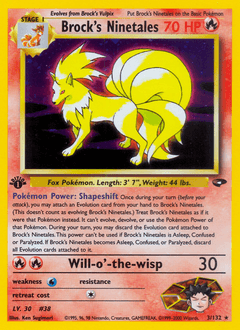 Brock's Ninetales - Rare Holo