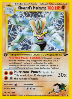 Giovanni's Machamp - Rare Holo
