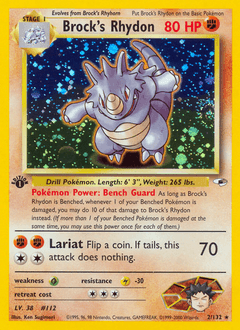Brock's Rhydon - Rare Holo