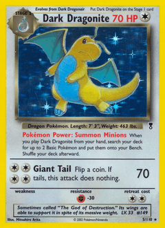 Dark Dragonite - Rare Holo