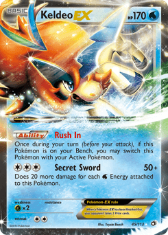 Keldeo-EX - Rare Holo EX