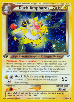 Dark Ampharos - Rare Holo