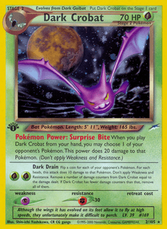 Dark Crobat - Rare Holo