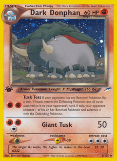 Dark Donphan - Rare Holo