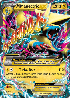 M Manectric-EX - Rare Holo EX