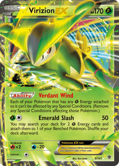 Virizion-EX - Rare Holo EX
