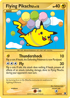 Flying Pikachu - Rare Secret