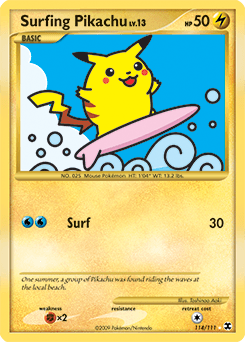 Surfing Pikachu - Rare Secret