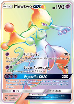 Mewtwo-GX - Rare Rainbow