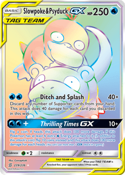 Slowpoke & Psyduck-GX - Rare Rainbow