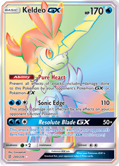Keldeo-GX - Rare Rainbow