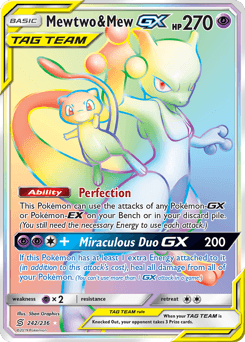 Mewtwo & Mew-GX - Rare Rainbow