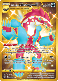Galarian Obstagoon - Rare Secret