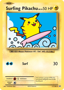 Surfing Pikachu - Rare Secret