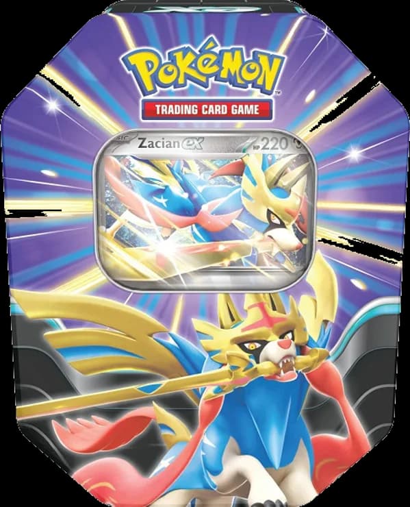 Slashing Legends Tin featuring Zacian ex
