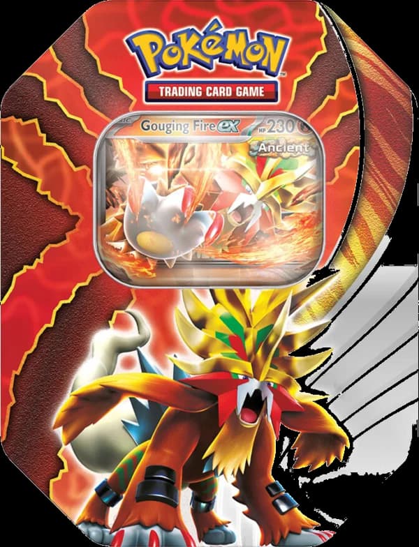 Gouging Fire ex Paradox Destinies Tin (4 Pack)