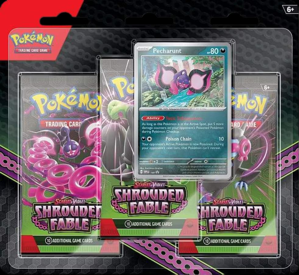 Pokemon Scarlet & Violet—Shrouded Fable 3 pack Blister