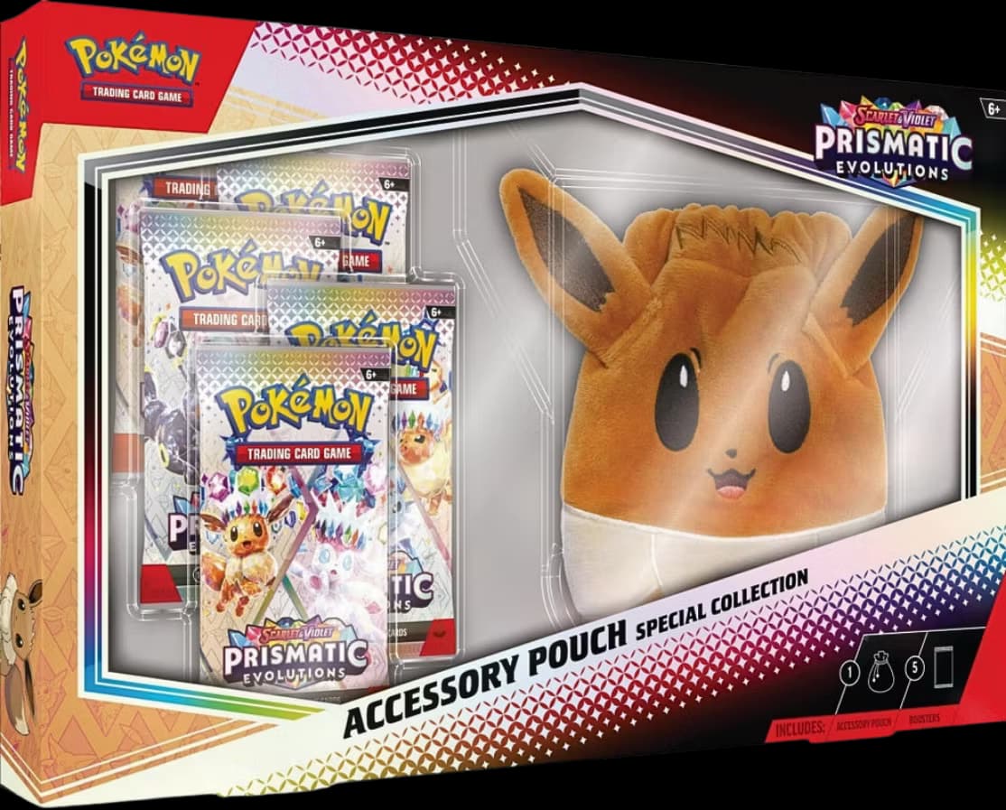 Pokemon Prismatic Evolutions Accessory Pouch Special Collection
