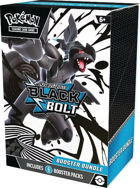 ​[BESTILLINGSVARE] – Pokémon S&V: Black Bolt – Booster Pack Bundle (6 pakker)