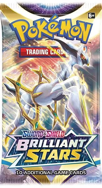 ​[BESTILLINGSVARE] – Pokémon S&S: Brilliant Stars Booster Pack (10 kort)