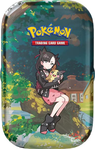 ​[BESTILLINGSVARE] – Pokémon Crown Zenith Mini Tin: Marnie & Morpeko