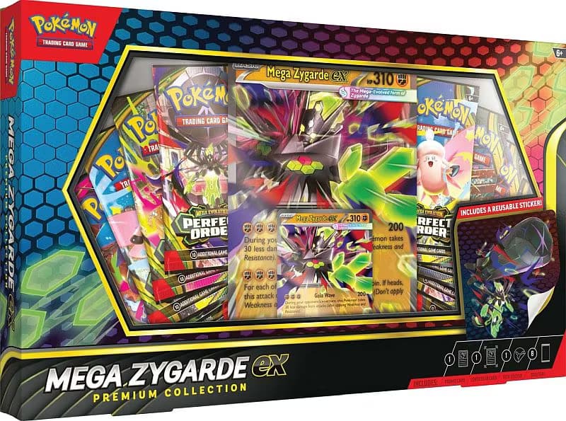 ​[BESTILLINGSVARE] – Pokémon: Mega Zygarde ex Premium Collection (8 Boosters!)
