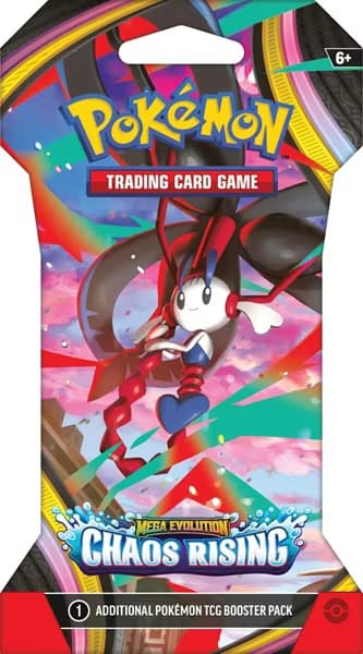 [LAGER] – Pokémon ME04: Mega Evolution: Chaos Rising – Sleeved Booster Pack (Pap-blister)