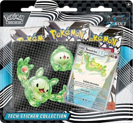 Black Bolt Zekrom Reuniclus Tech Sticker Collection 3P Blister Pack
