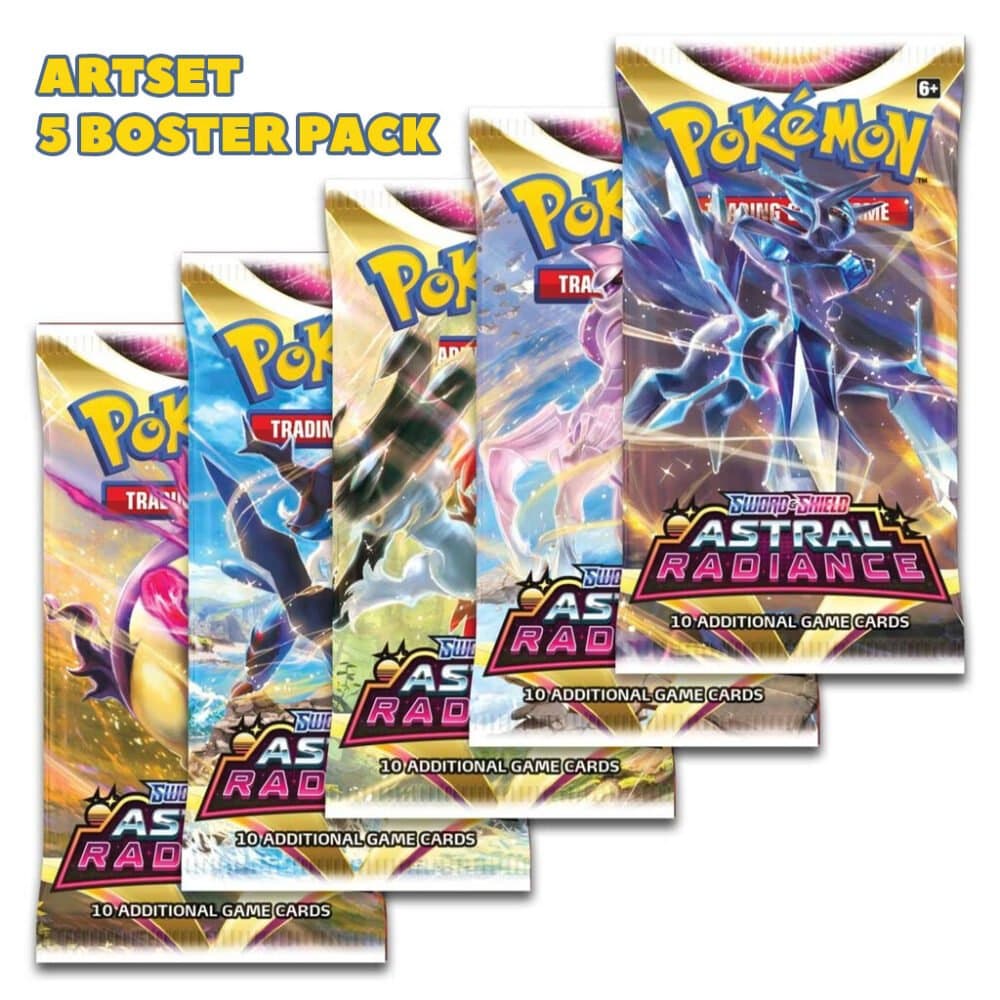 Pokemon Sword & Shield Astral Radiance – Booster Pack Art set