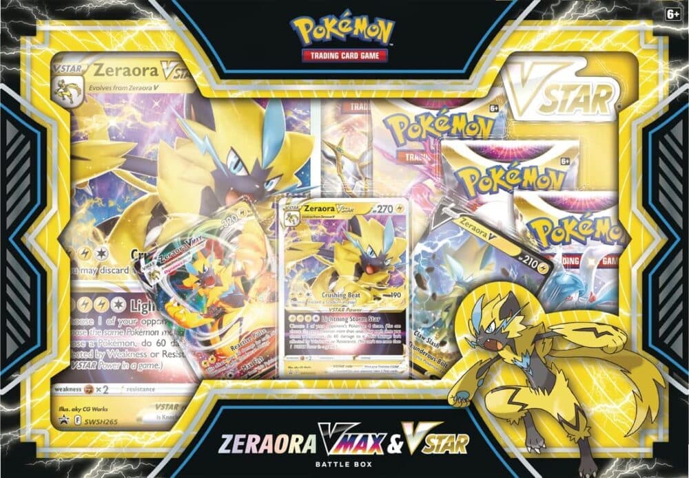 Pokemon Sword & Shield – Zeraora VMAX VSTAR Battle Box