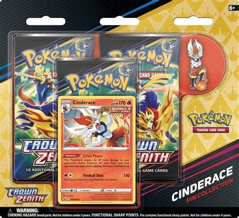 Pokemon Sword & Shield Crown Zenith – Blister 3 pack – Cinderace