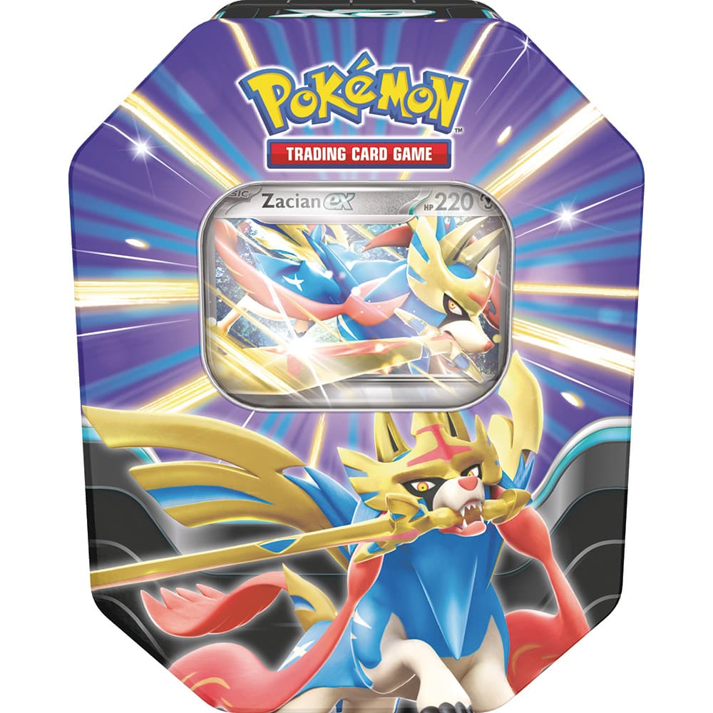 Zacian EX- Pokemon Tin Summer EX Slashing Legends