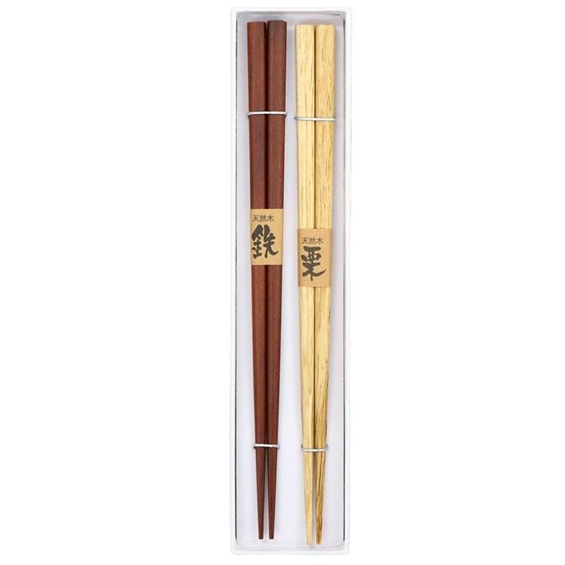 Chopsticks Gift Set: Premium Coating 2 pairs – Natural (23cm)