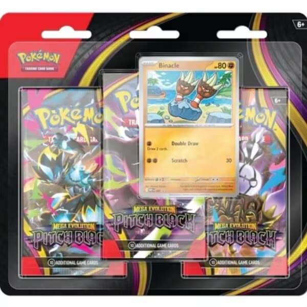Black Pitch 3pk Blister