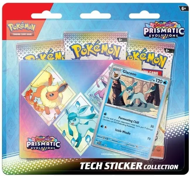 Pokemon Prismatic Evolutions Tech Sticker Collection – Glaceon