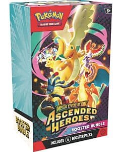 Maks 1 per kunde. Pokémon TCG Mega Evolution – Ascended Heroes Booster Bundle