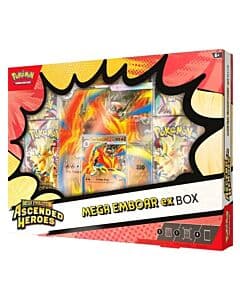 Maks 1 per kunde. Pokémon TCG Mega Emboar ex Box - Ascended Heroes samleboks med boosterpakker