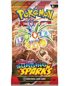 Pokemon TCG: Surging Sparks boosterpakke med 10 samlekort
