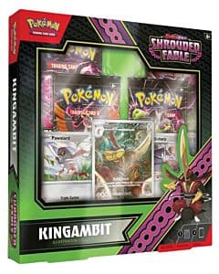 Pokemon TCG: Shrouded Fable eske med Kingambit kunskort og boosterpakker