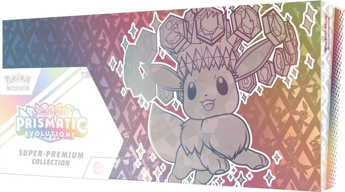 Pokemon TCG Prismatic Evolutions Super Premium Collection - 15 Boosterpakker - Eevee Ex