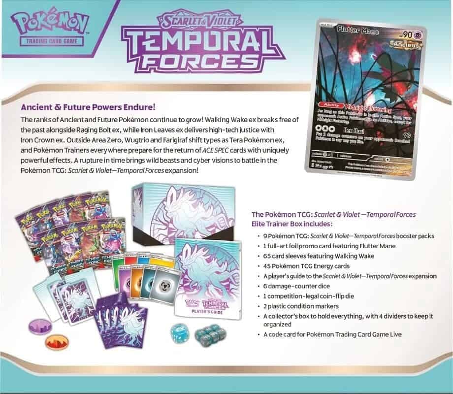Poke SV5 Elite Trainer Box - Flutter Mane - GameNinja