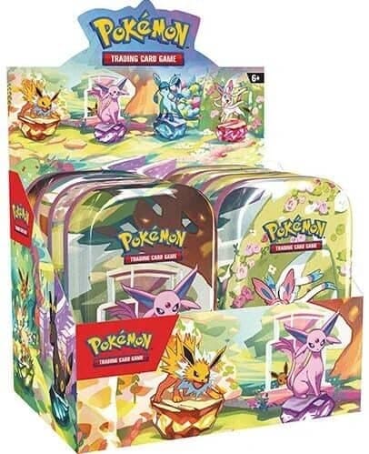 Pokemon Prismatic Evolutions Min Tins x8