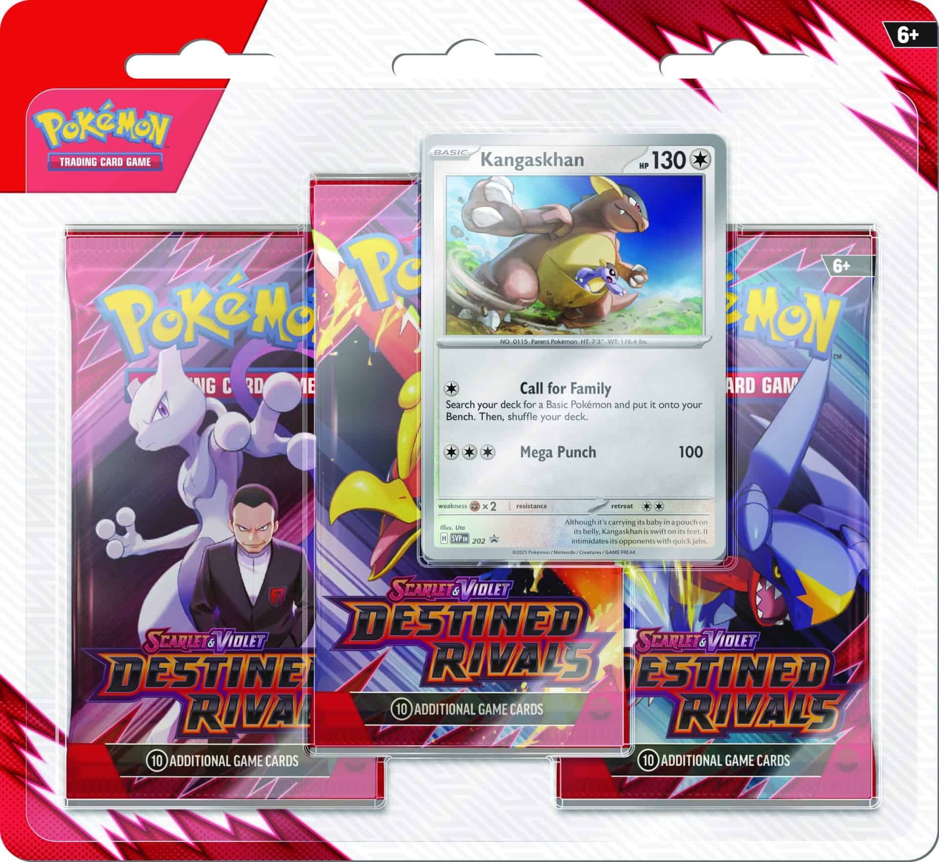 Pokemon – SV10 Destined Rivals – Kangaskhan Blister 3P