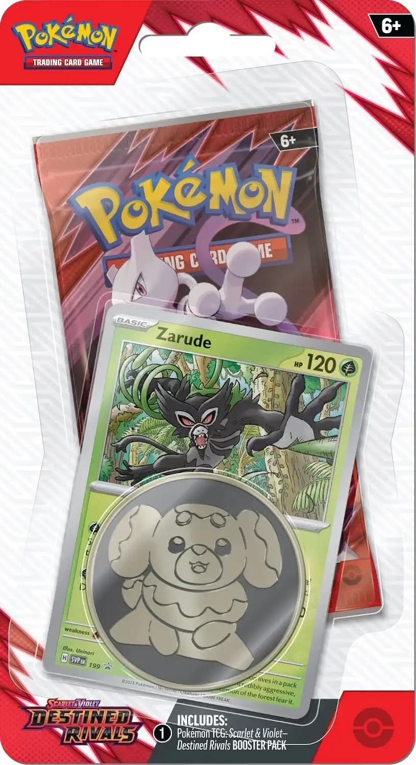 Pokemon Destined Rivals Checklane Blister Zarude