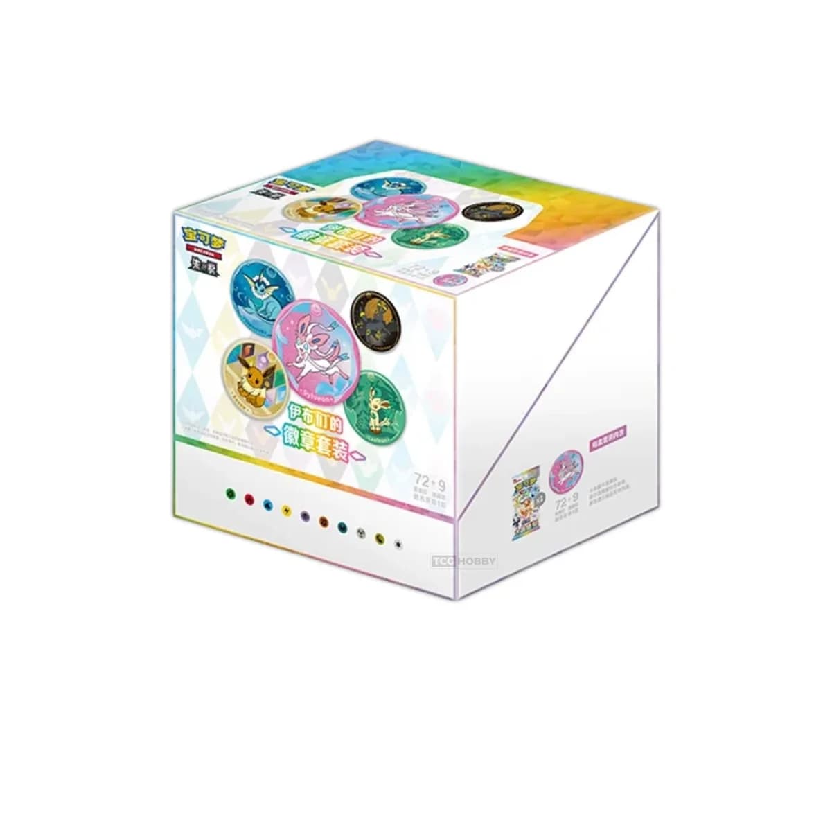 Pokemon Terastal Gathering Eeveelutions Pin Badge 10-Box Display (Kinesisk)